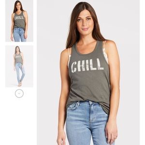 Chaser Chill Scoop Neck Racer Back Tank